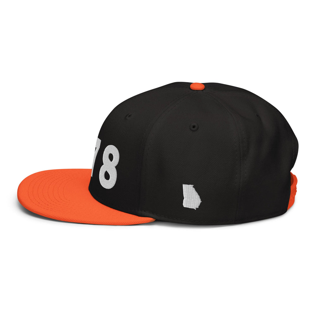 678 Area Code Snapback Hat