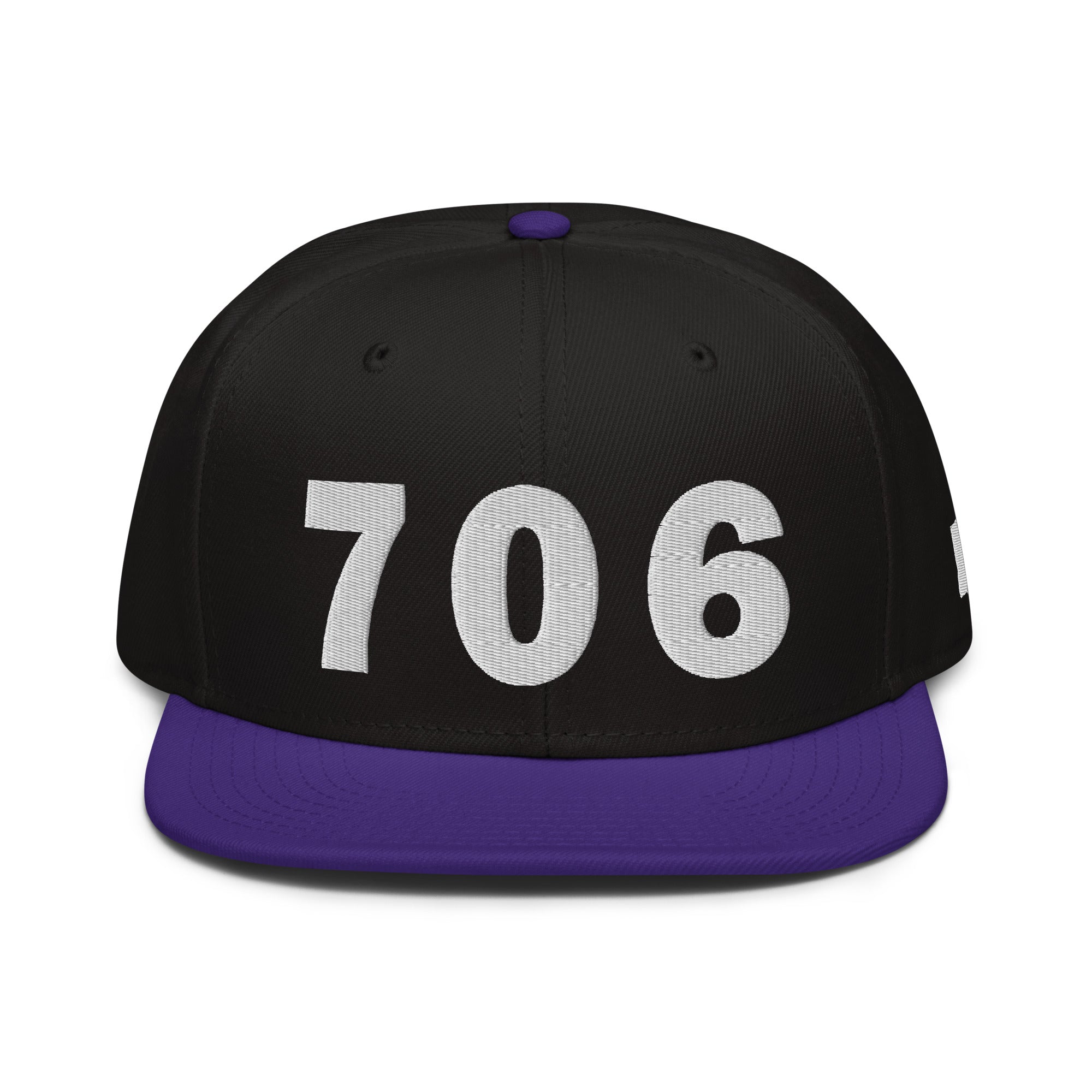706 Area Code Snapback Hat