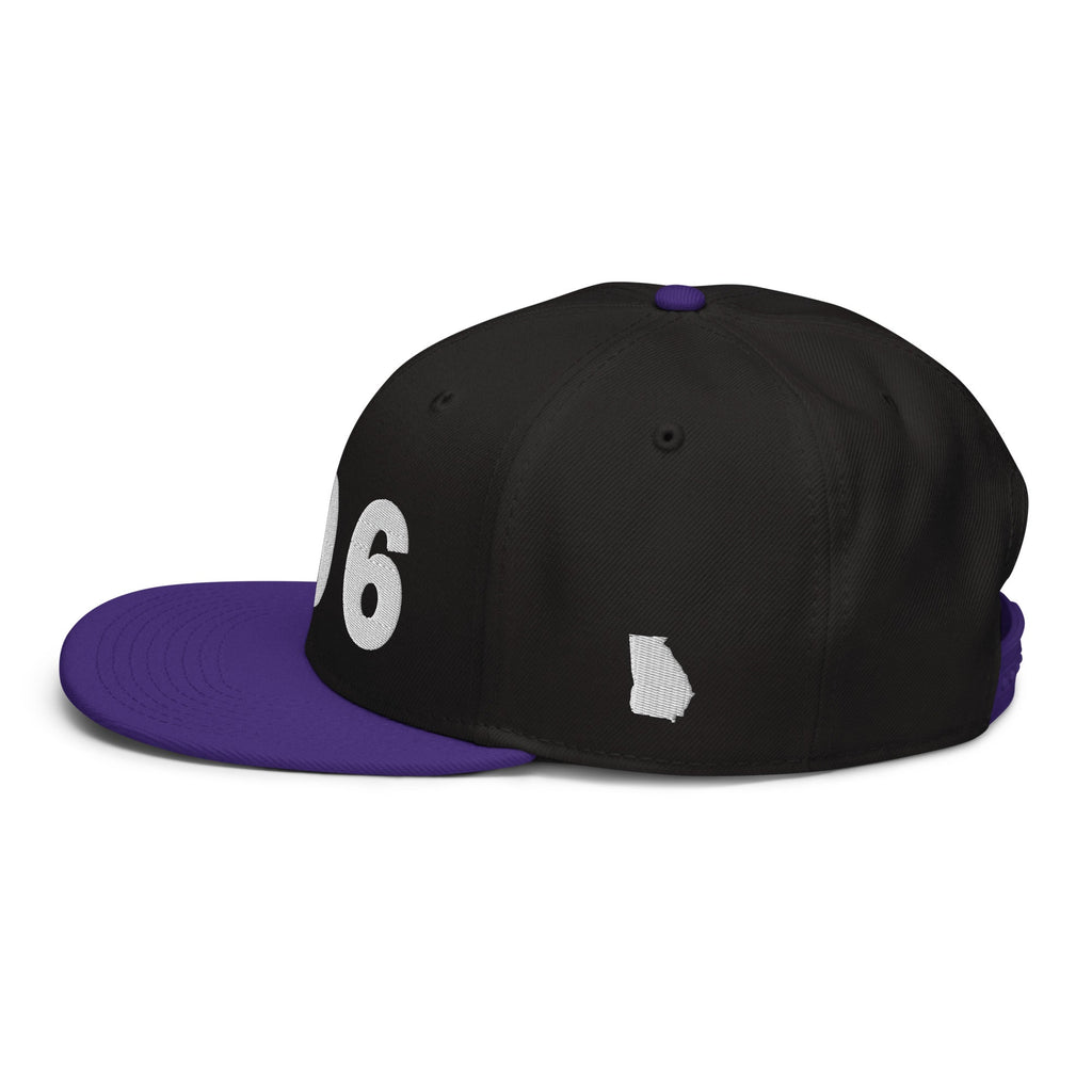 706 Area Code Snapback Hat