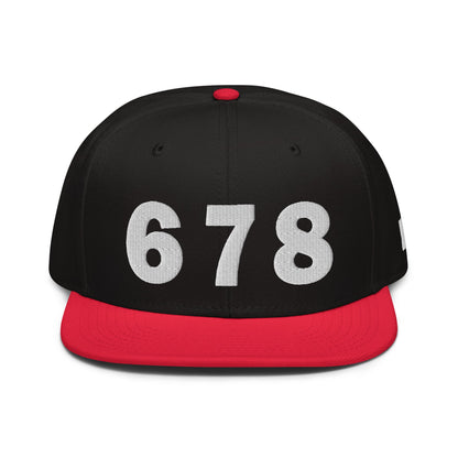 678 Area Code Snapback Hat