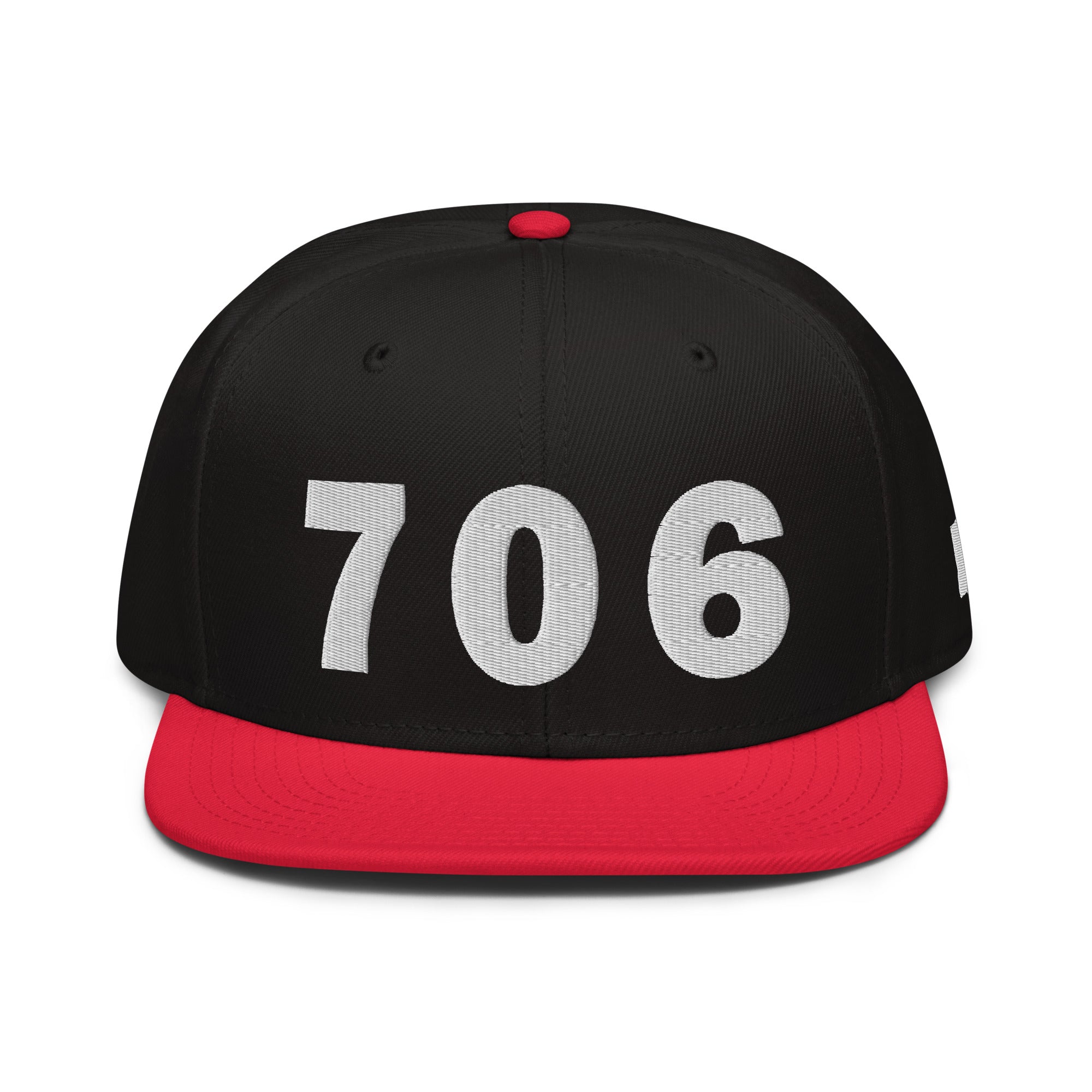 706 Area Code Snapback Hat