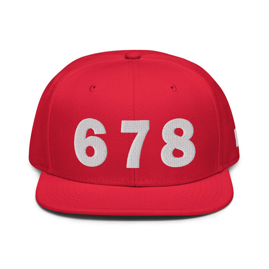 678 Area Code Snapback Hat