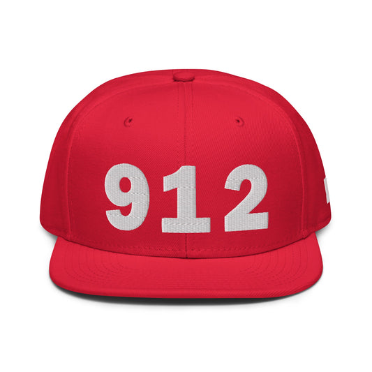 912 Area Code Snapback Hat