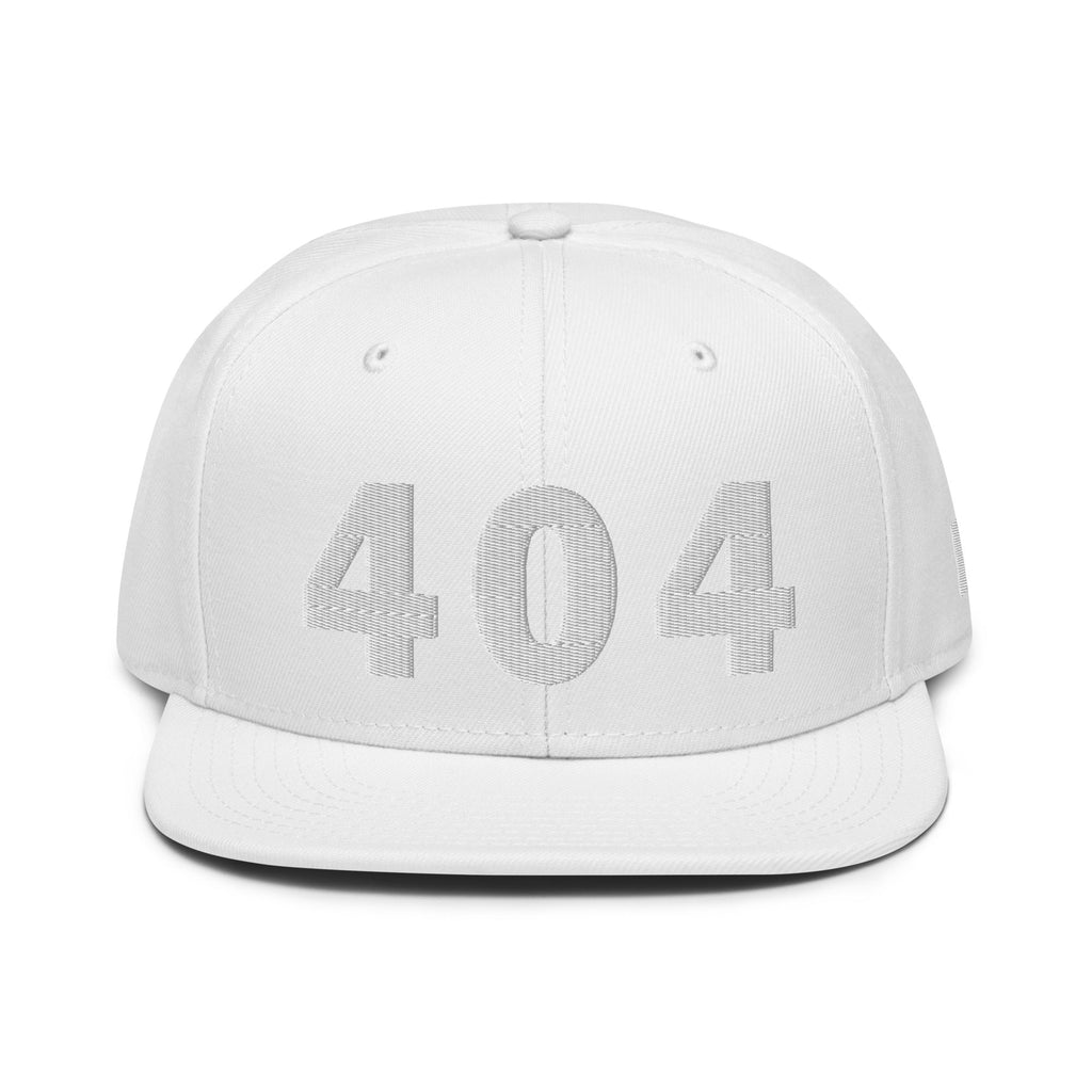 404 Area Code Snapback Hat