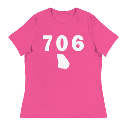 706 Area Code Women's Relaxed T Shirt