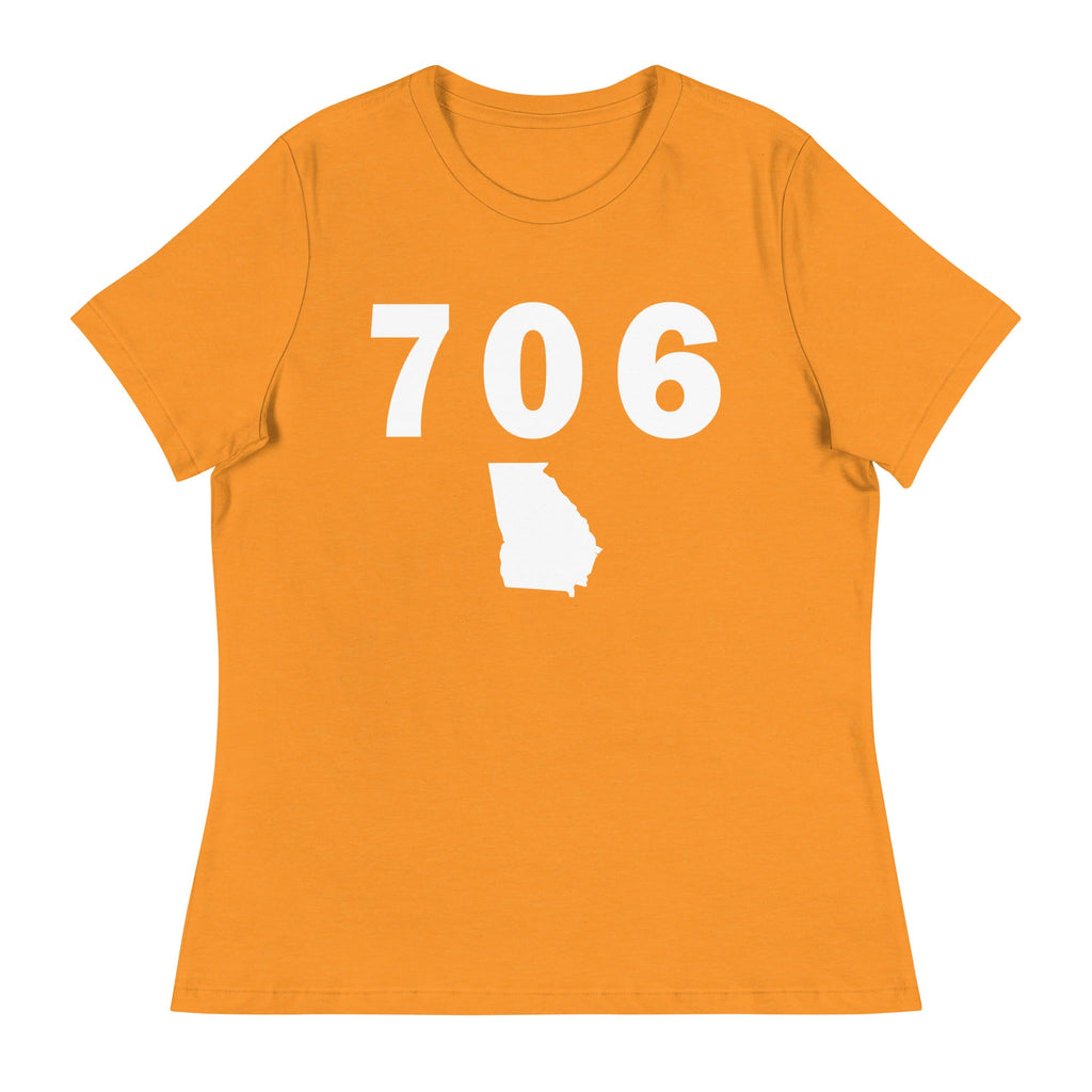 706 Area Code Women's Relaxed T Shirt