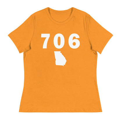 706 Area Code Women's Relaxed T Shirt
