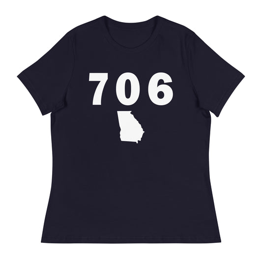 706 Area Code Women's Relaxed T Shirt