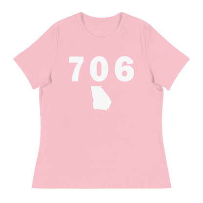 706 Area Code Women's Relaxed T Shirt